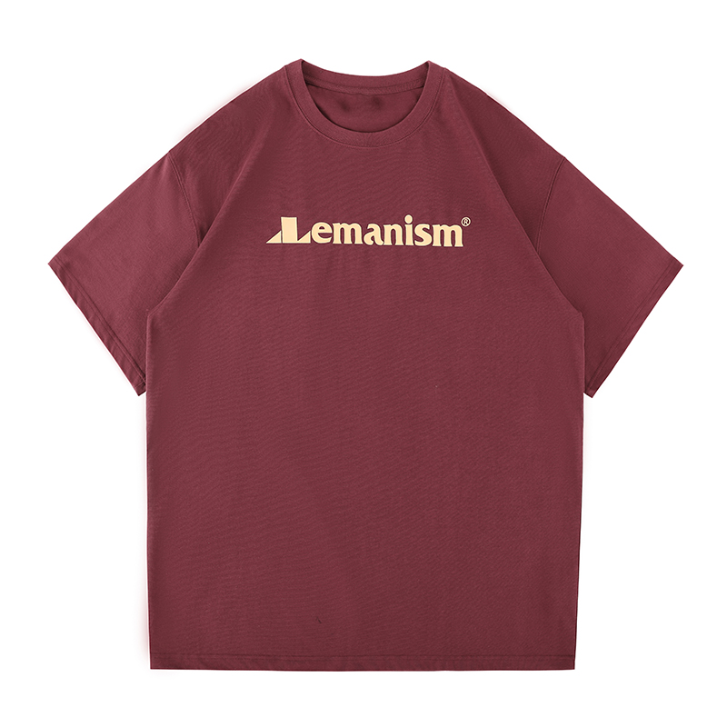 Lemanism美式复古潮牌300g重磅男士t恤短袖纯棉宽松情侣装体恤夏