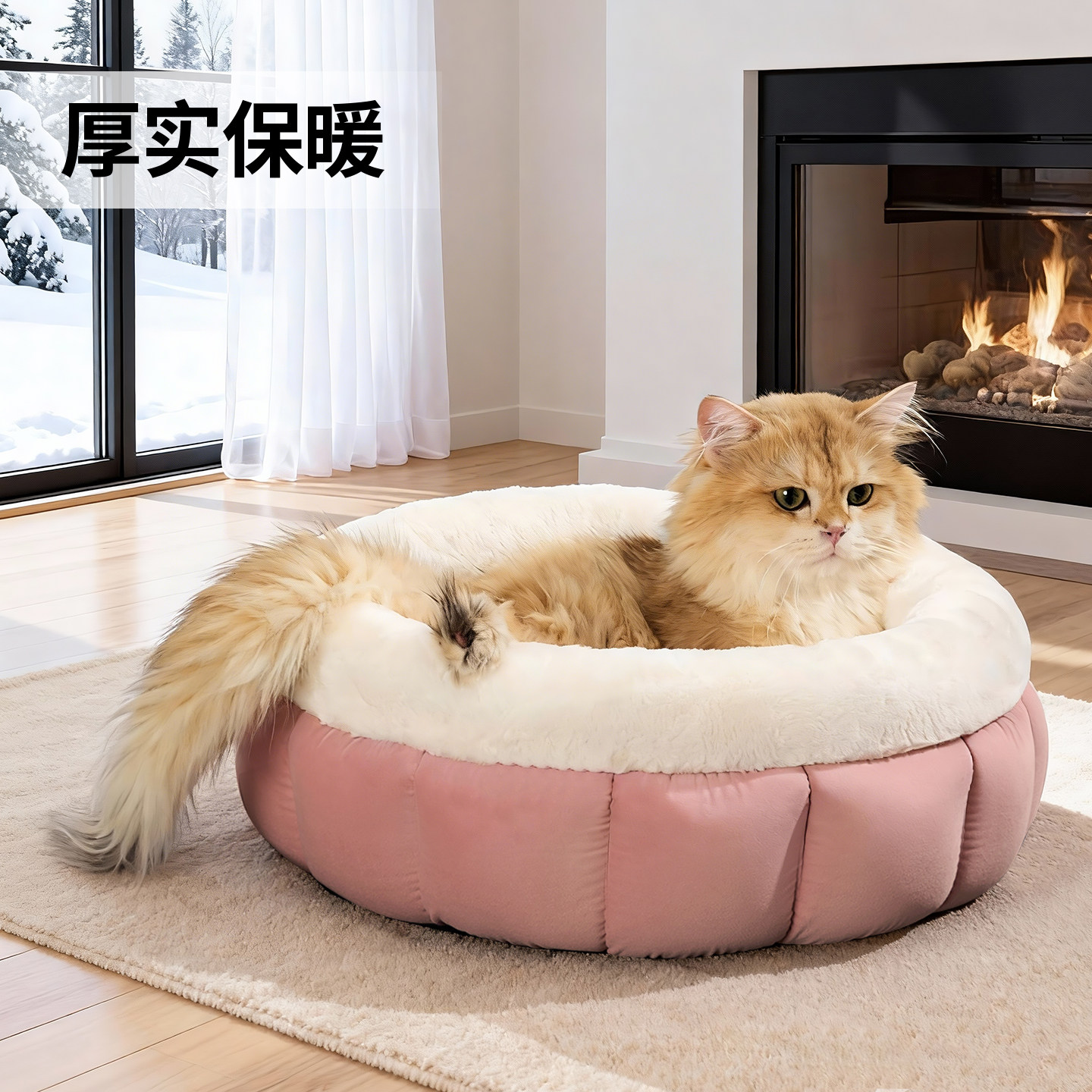 冬天加绒保暖狗窝厚实不塌猫窝