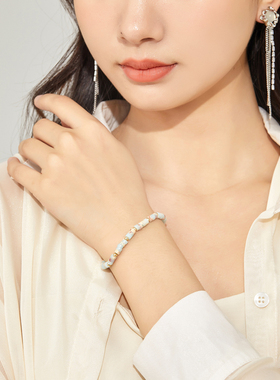 新中式原石彩色串珠手链