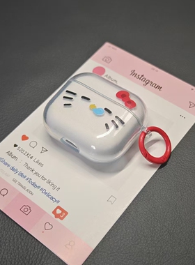 花结猫咪适用红米buds6保护套小米air4se蓝牙耳机套buds5pro活力buds4青春版软壳女款