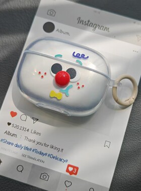 小丑表情适用Redmi红米buds8活力版pro耳机套小米buds8青春版降噪软壳air3se防丢卡通buds5可爱pro