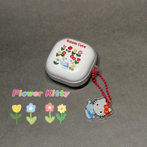 鲜花Kitty适用三星蓝牙耳机套