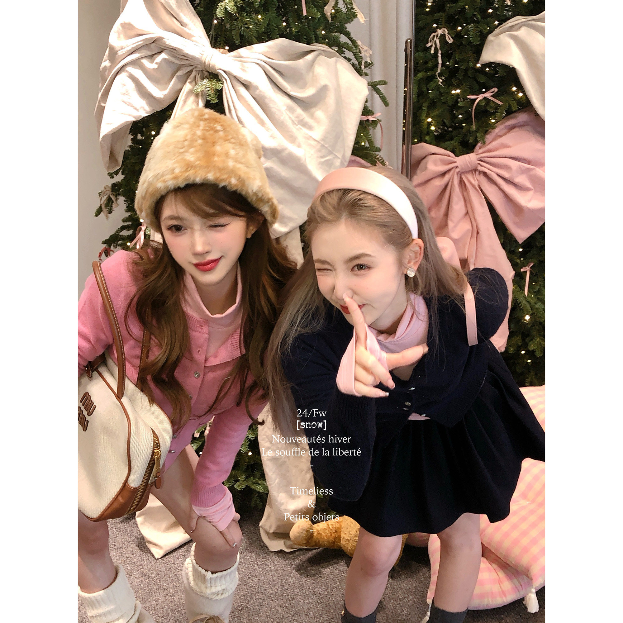 【福利5折清仓】csk丘比特 Ms.Bella 30羊绒开衫半高领打底衫半裙图片