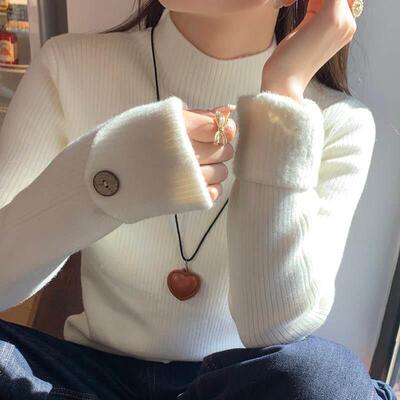 冬灰色半高领加0厚加打底衫ZZ-1628女ZZ-162绒8搭225秋新毛内款衣