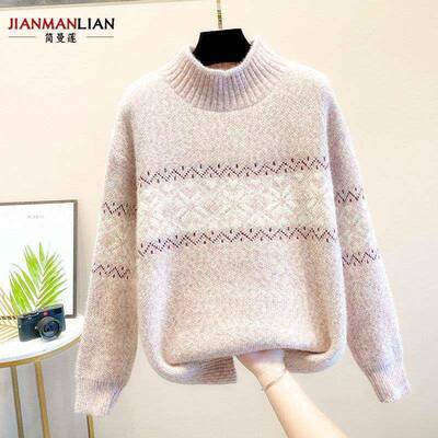 不起球2毛衣女款0糯25款冬季软慵懒宽JML21102松加针织JML21102新