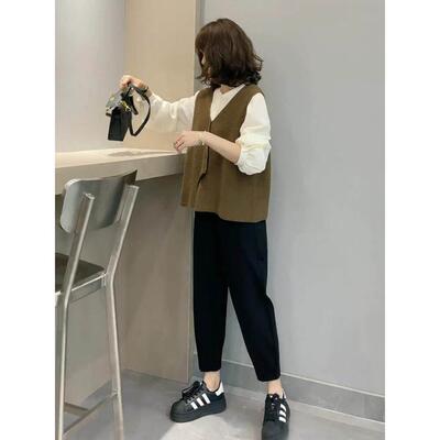 梨形身材KZV腰九春分伦裤女小大尺码季胖妹哈妹高显瘦休ECM个萝卜