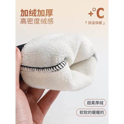 安全裤女季加绒外穿20新25款打黑NBR色高紧腰身K小EN脚黑裤加厚冬