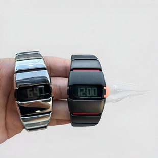 Richtramp原创复古手表千禧年y2k小众合金方形手表小众潮流单品