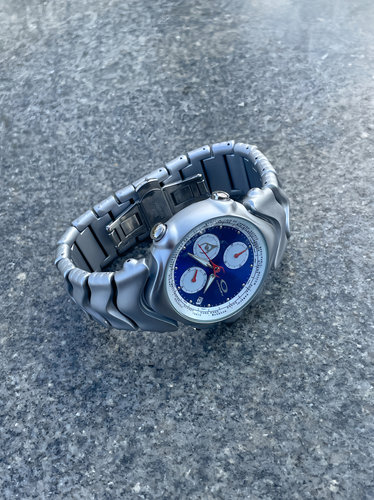 Richtramp原创法官二代三眼熊猫计时手表腕表