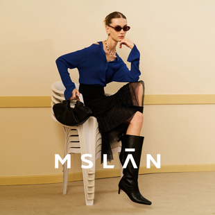 复古柔软不规则下摆半身裙裙子MEDE8205 MSLAN春季 蕾丝拼接