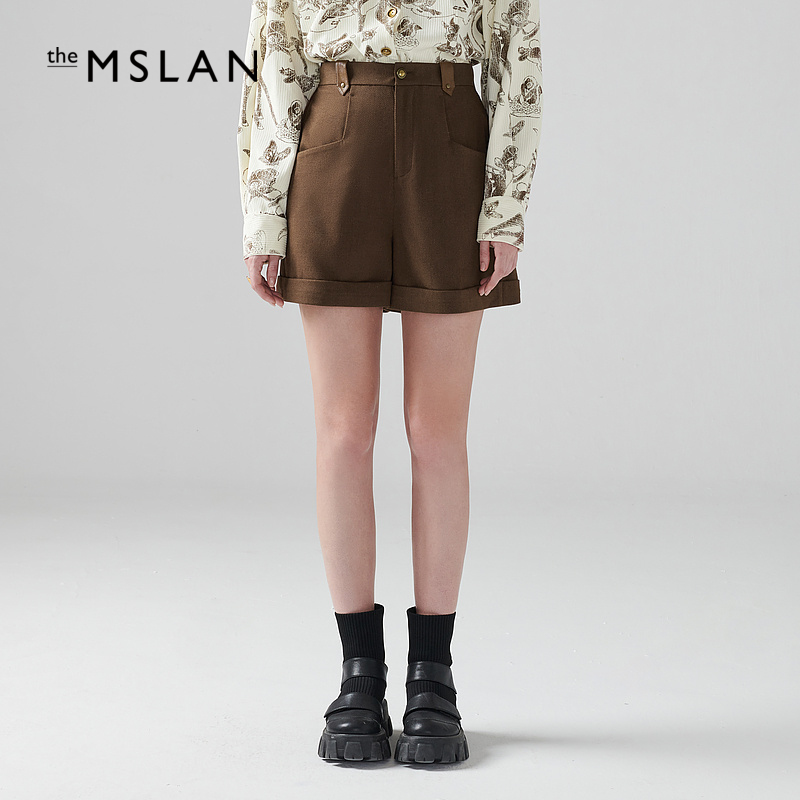 商场同款复古显瘦短裤MSLAN
