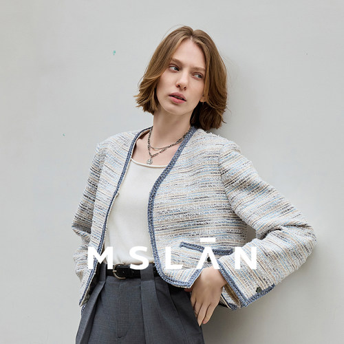 MSLAN法式小香风外套小个子