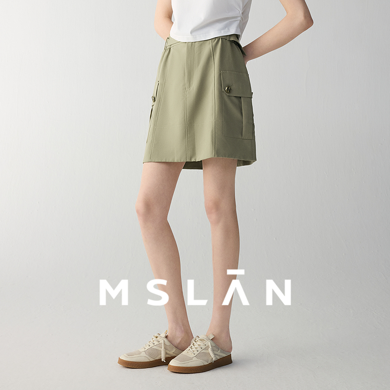 |MSLAN小个子工装半身裙