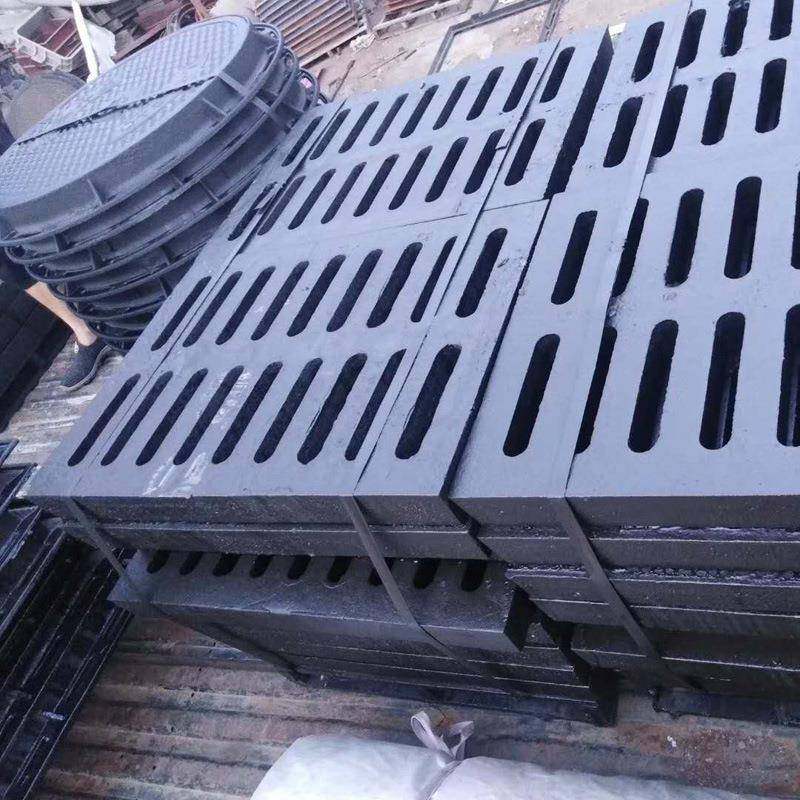 球墨铸铁雨水篦子排水沟盖板下水道井篦子300宽铸铁篦子