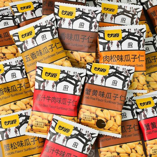 甘源瓜子仁蟹黄味酱汁牛肉无壳