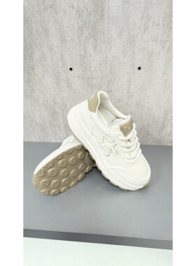 女鞋2025春新款时尚厚底系带运动休闲鞋防滑跑步鞋