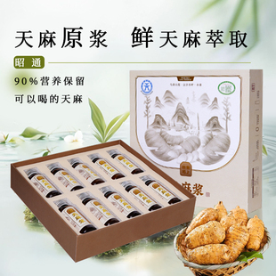 云南昭通天麻浆口服液低糖饮料草本植物功能小草坝50ml*10支礼盒