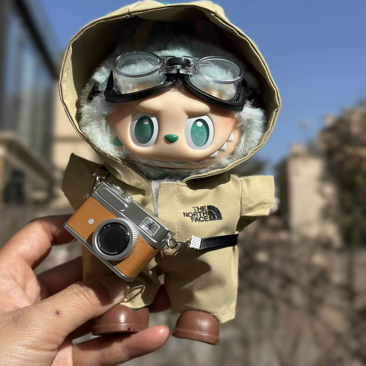 labubu北面娃衣复古娃衣着替