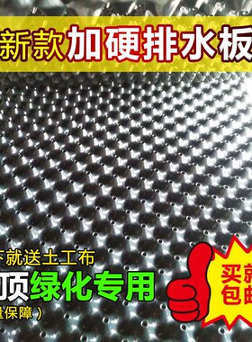 屋顶花园种菜楼顶绿化蓄排水板 滤水板加硬 白色防阻根土工布