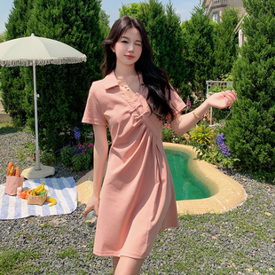 首发 P95 不规则国风粉色短裙 8823 K148 2C122 夏款