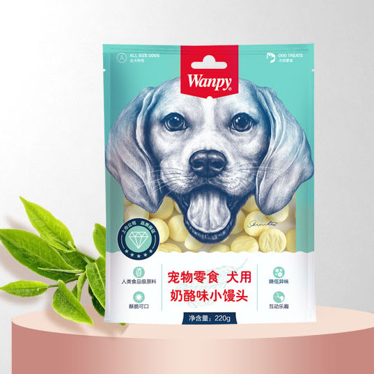 顽皮狗零食奶酪小馒头消臭营养狗狗通用零食奖励互动