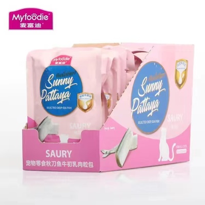 麦富迪秋刀鱼+牛初乳猫鲜封包