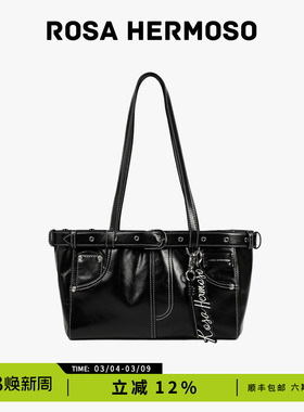 ROSA HERMOSO/珞赫「牛仔系列」单肩包法棍包时尚个性音乐节2025