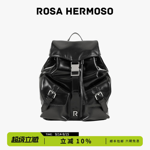 ROSA HERMOSO/珞赫「25号」双肩包真皮简约电脑包男女同款旅行