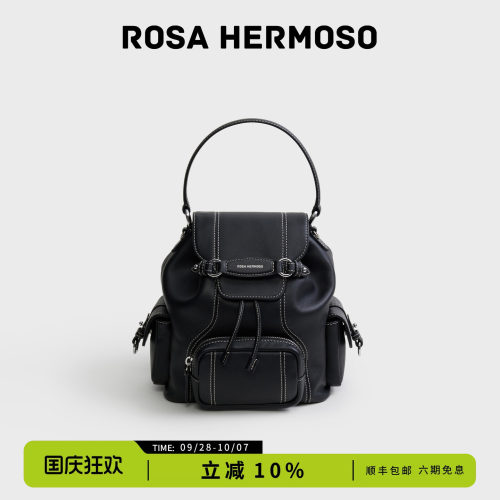 ROSA HERMOSO/珞赫「水桶」双肩包真皮简约2026春夏出游