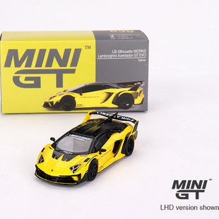 MINIGT639兰博基尼Lamborghini埃文塔多GTEVO大牛LB黄64合金车模