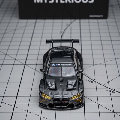 MY宝马M4GT3黑色全碳64合金车模