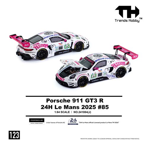 TH123保时捷911铁娘子64合金车