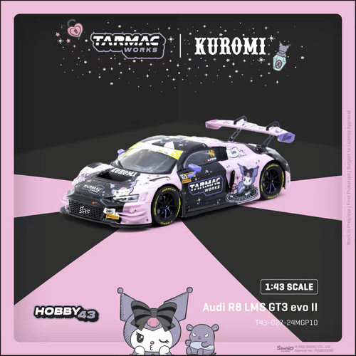 TW奥迪R8GT3库洛米43合金车模