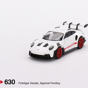 MINIGT630保时捷911GT3RS白色红轮1/64合金静态观赏汽车模型