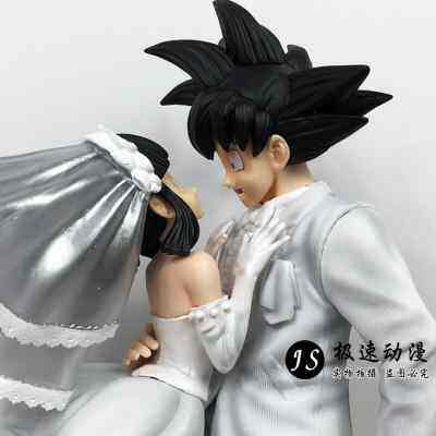 七龙珠umy悟空琪琪结婚白色婚纱gk手办限量雕像婚礼模型摆件礼物