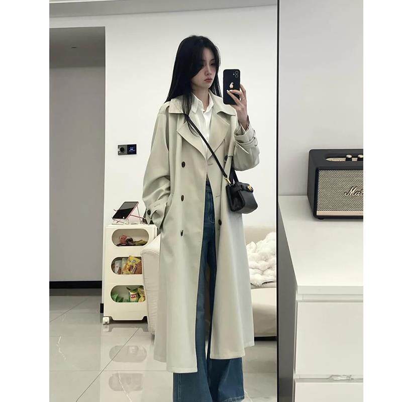 中长款风衣外套女2025年新款早春秋小个子高级感超好看韩系英伦风