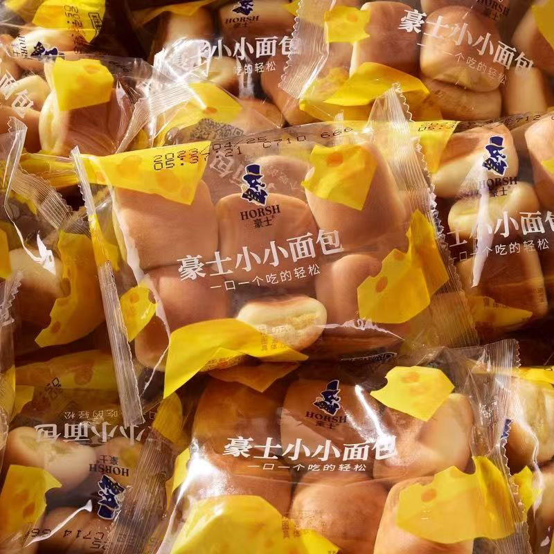 豪士小小面包整箱营养早餐夹心吐司代餐蛋糕点心充饥饱腹休闲食品