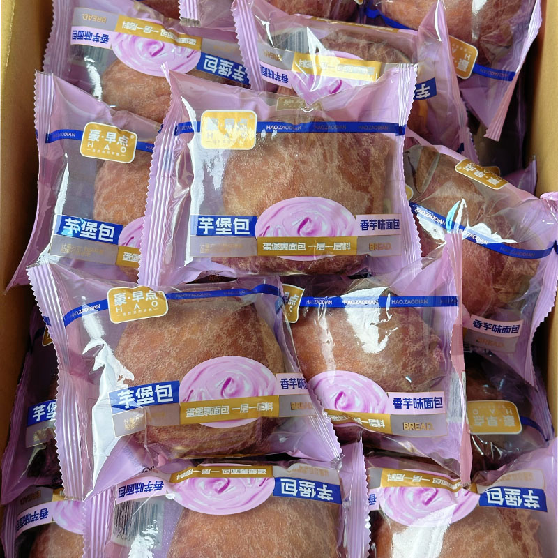 豪早点蛋堡包夹心面包休闲零食