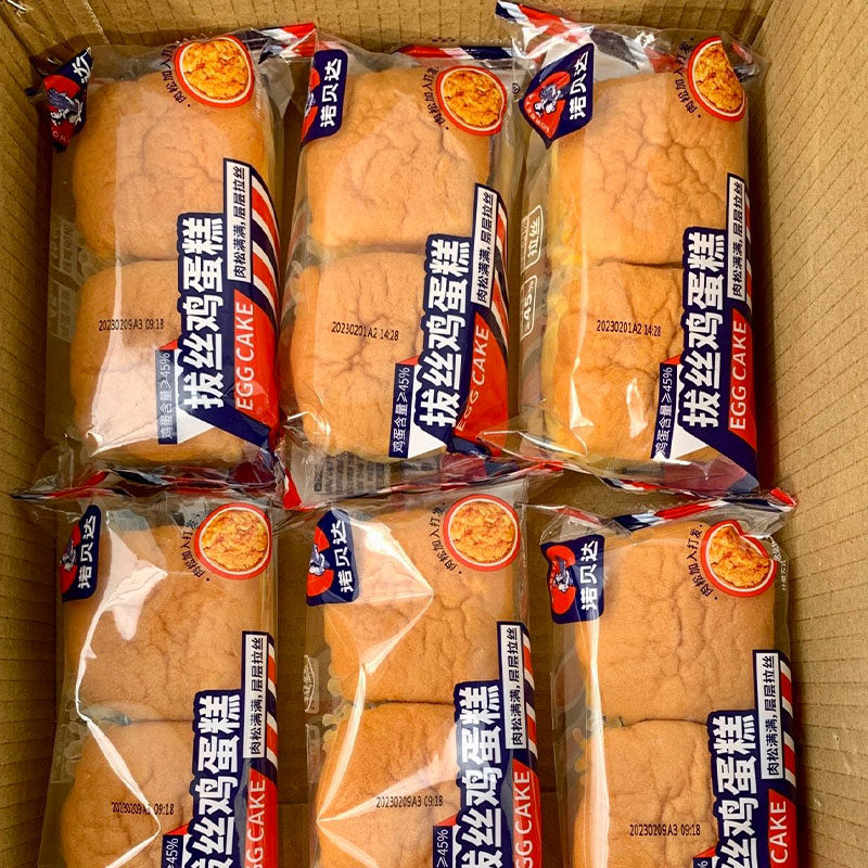 诺贝达拔丝鸡蛋糕整箱肉松早餐面包糕点代餐食品网红学生充饥零食