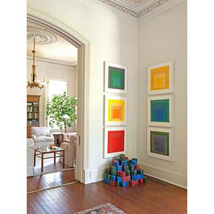 包豪斯餐厅挂画多巴胺组合装饰画Normcore高端个性化创意孟菲斯