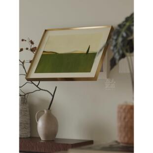 中古风电闸电表箱装饰画高级覆古电源总开关遮挡箱盒挂画风景壁画