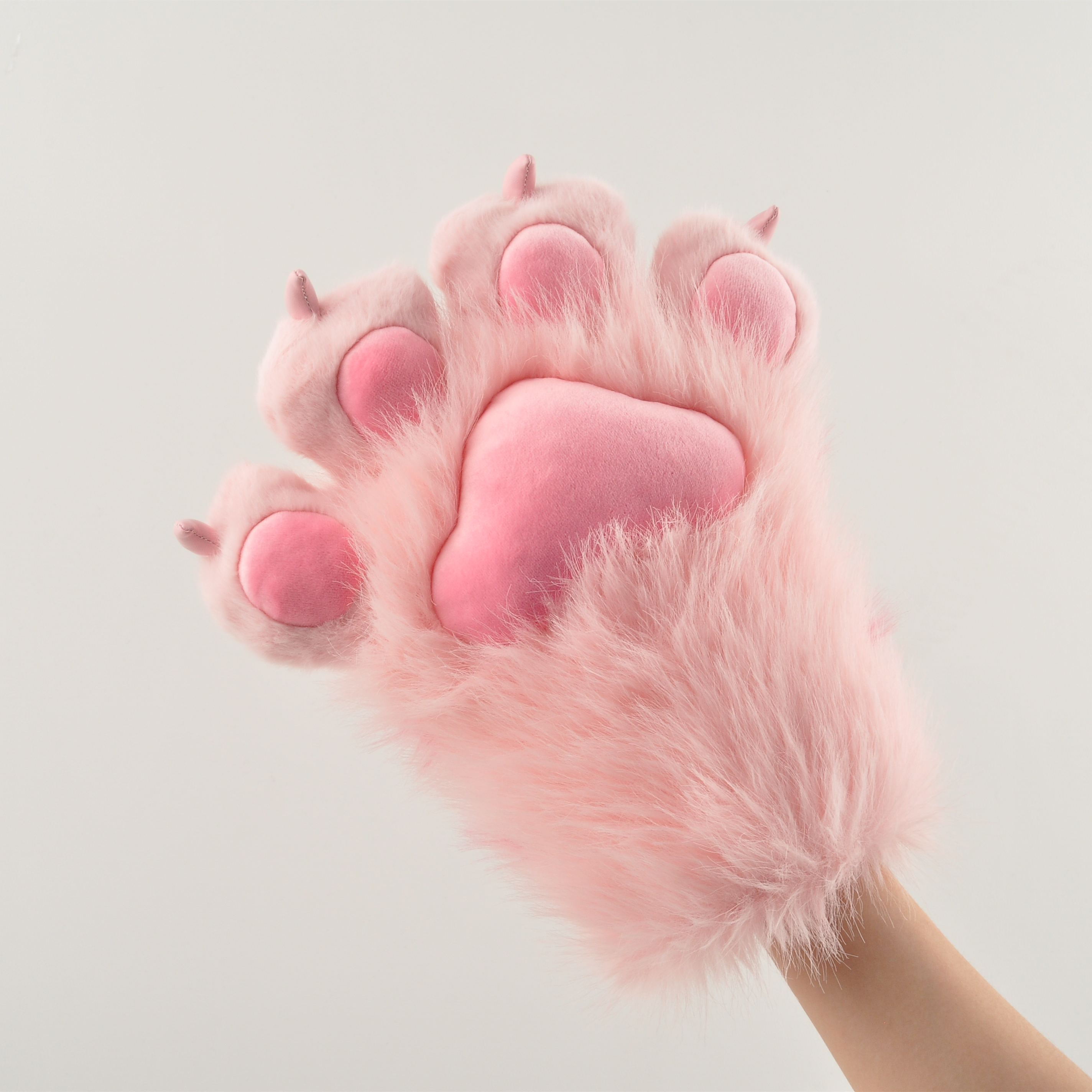 二次元猫猫爪兽爪手套粉色