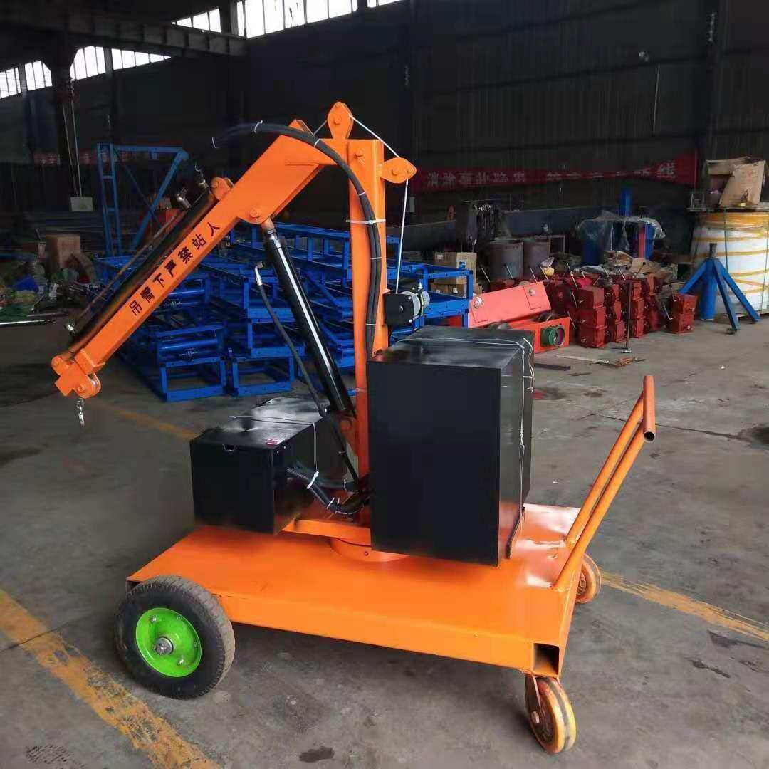 1- 2吨液压小吊车 全自动液压吊运机 微型电动起吊机 钢丝绳牵引