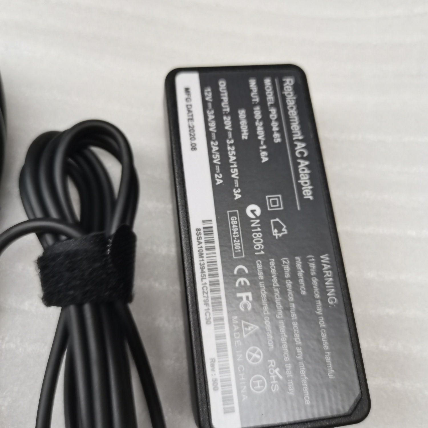 ROG掌机游戏机X RC71L RC72LA PD充电器电源20V 3.25A 65W