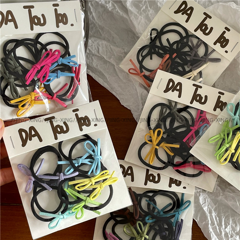 儿童彩色小号蝴蝶结发圈