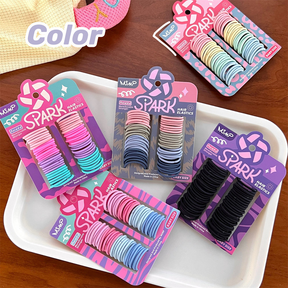 儿童彩色小发圈头绳橡皮筋基础款