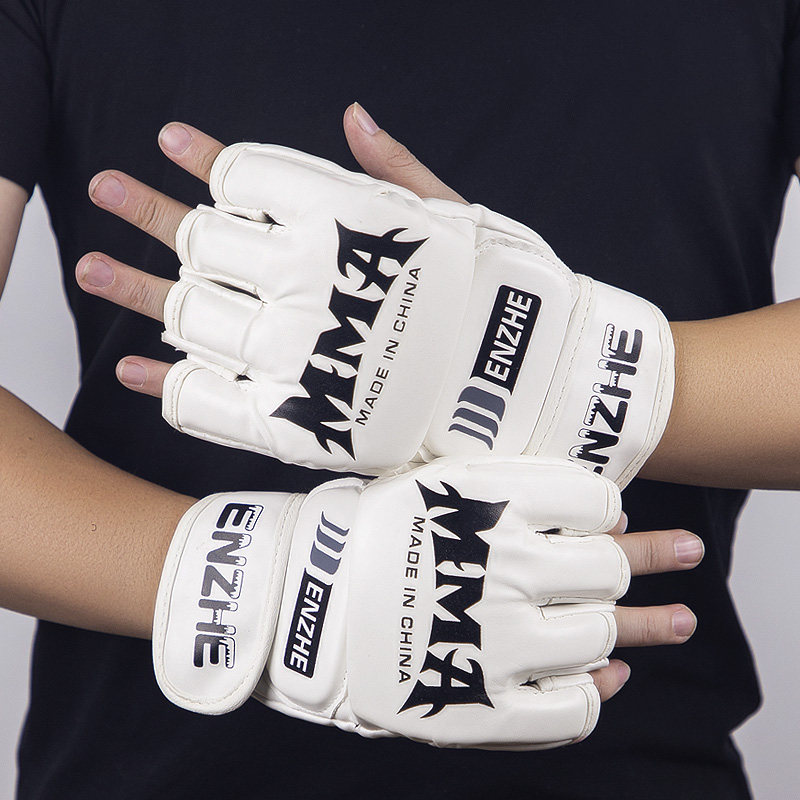 UFC半指拳击手套成人男女儿童MMA专业半截拳套散打泰拳分指格斗
