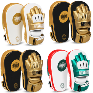 拳击手靶散打搏击一体脚靶弧形陪练泰拳靶子拳腿踢靶跆拳道格斗