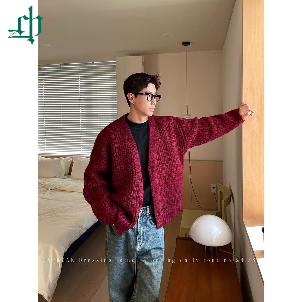 dannyandzee复古宽松针织开衫