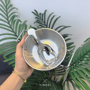 ins304早餐燕麦碗水果沙拉酸奶碗双耳碗高颜值大容量牛奶麦片碗